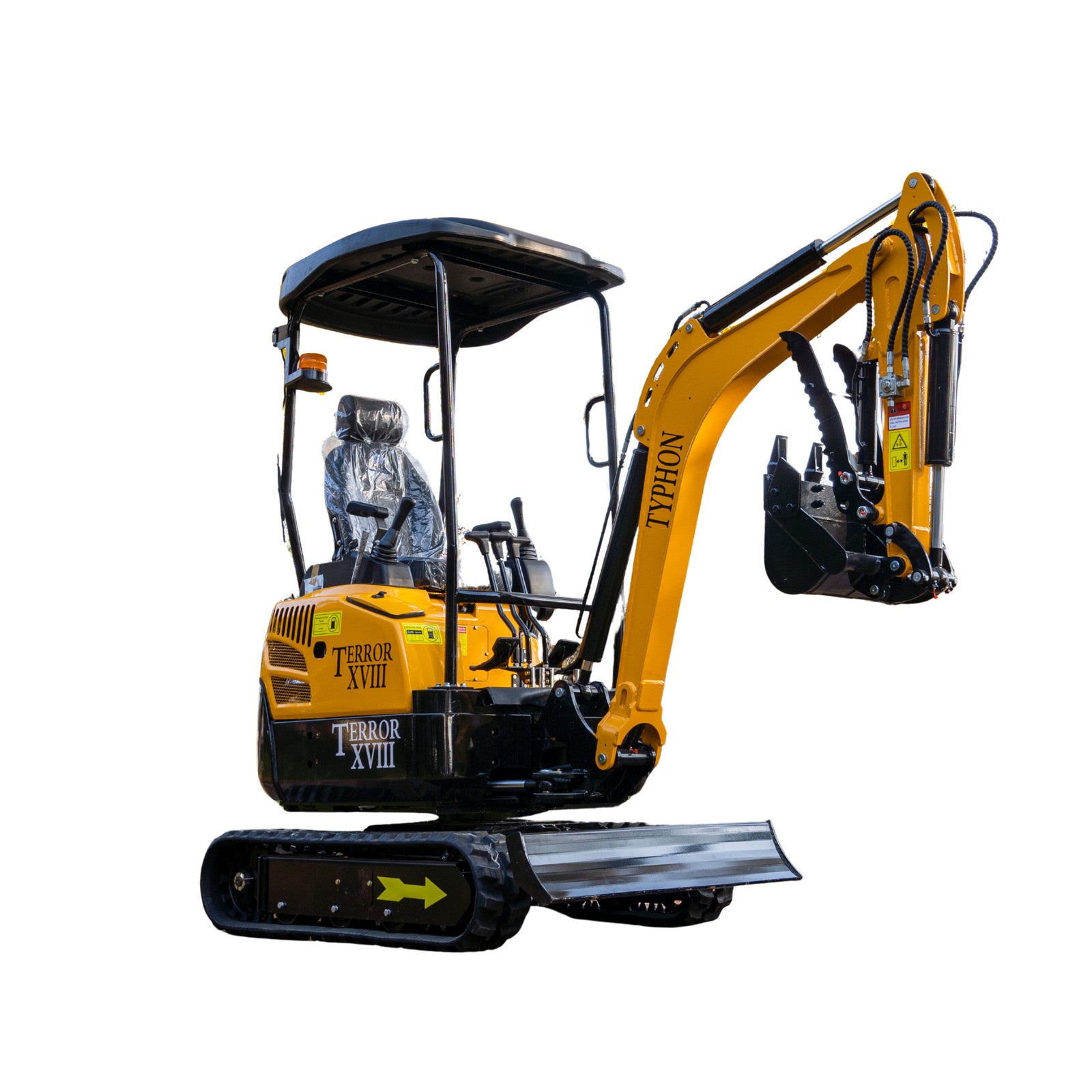 4,000 lbs Terror XVIII Mini Excavator, EPA KUBOTA D902 Engine Micro DIgger USA