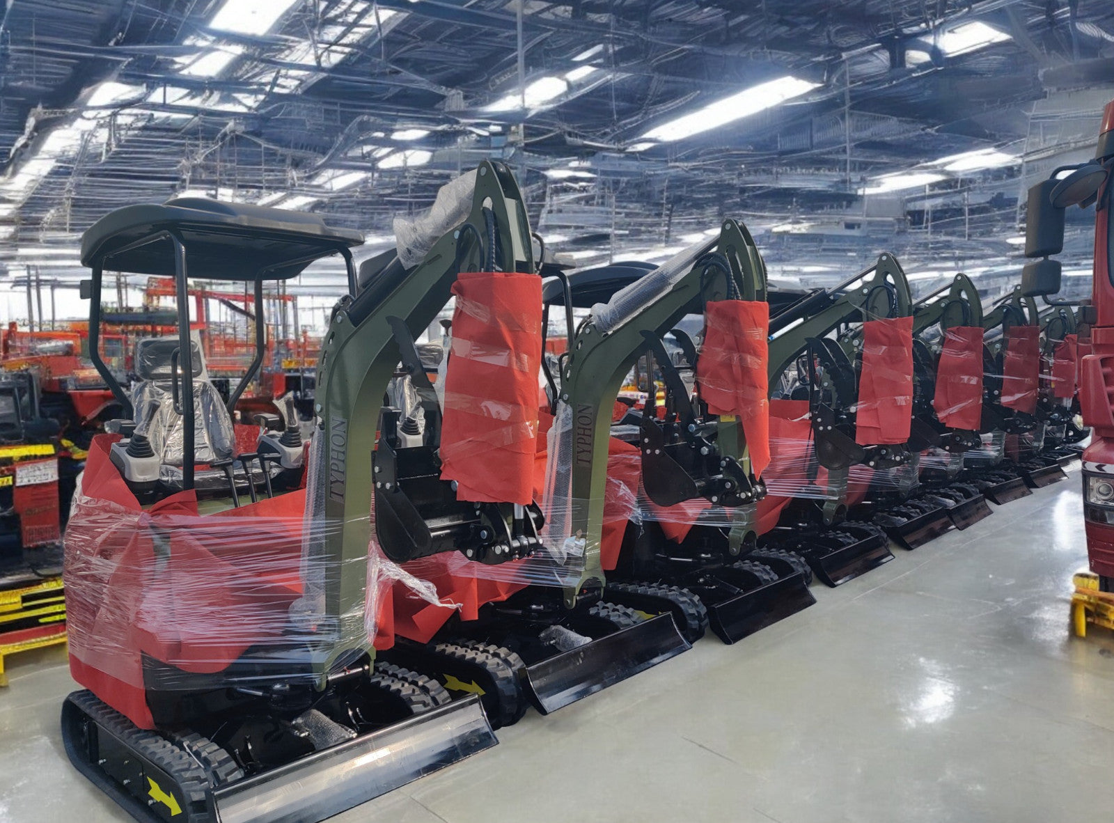4000 lbs TERROR XX Mini Excavator EPA Kubota D902 Diesel Engine Side Swing New