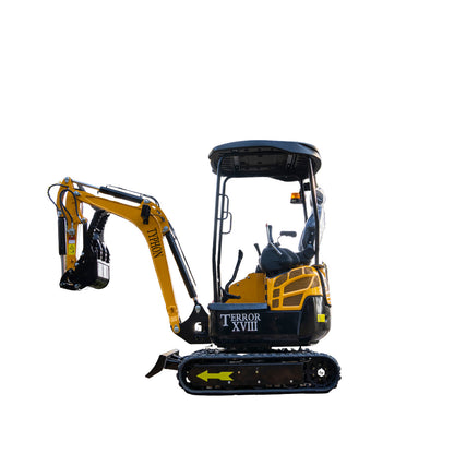 4,000 lbs Terror XVIII Mini Excavator, EPA KUBOTA D902 Engine Micro DIgger USA
