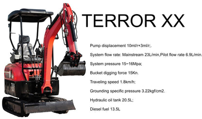 2026 2 Ton New Mini Excavator EPA certified USA KUBOTA Diesel D902 Small Digger