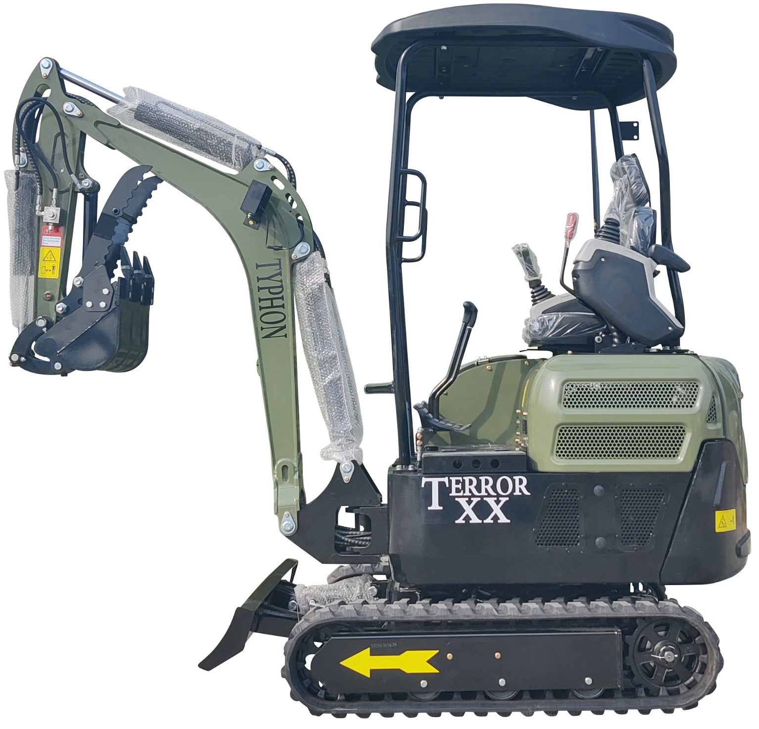 4000 lbs TERROR XX Mini Excavator EPA Kubota D902 Diesel Engine Side Swing New