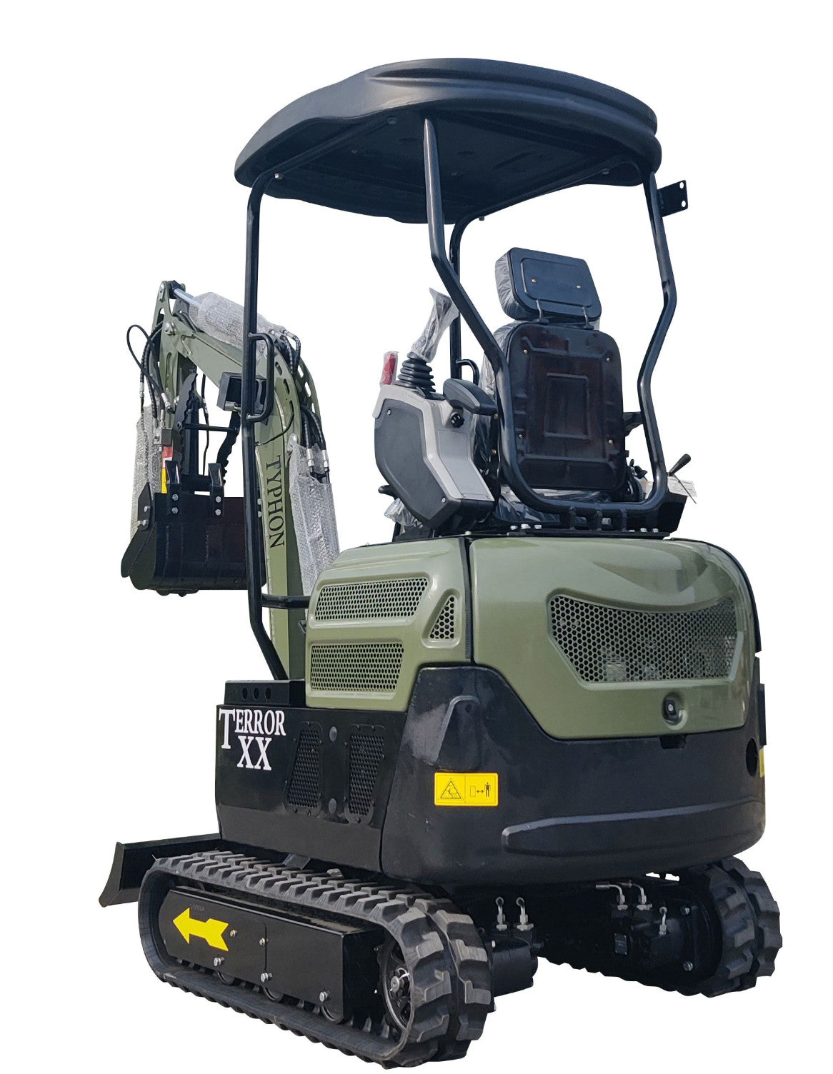 4000 lbs TERROR XX Mini Excavator EPA Kubota D902 Diesel Engine Side Swing New