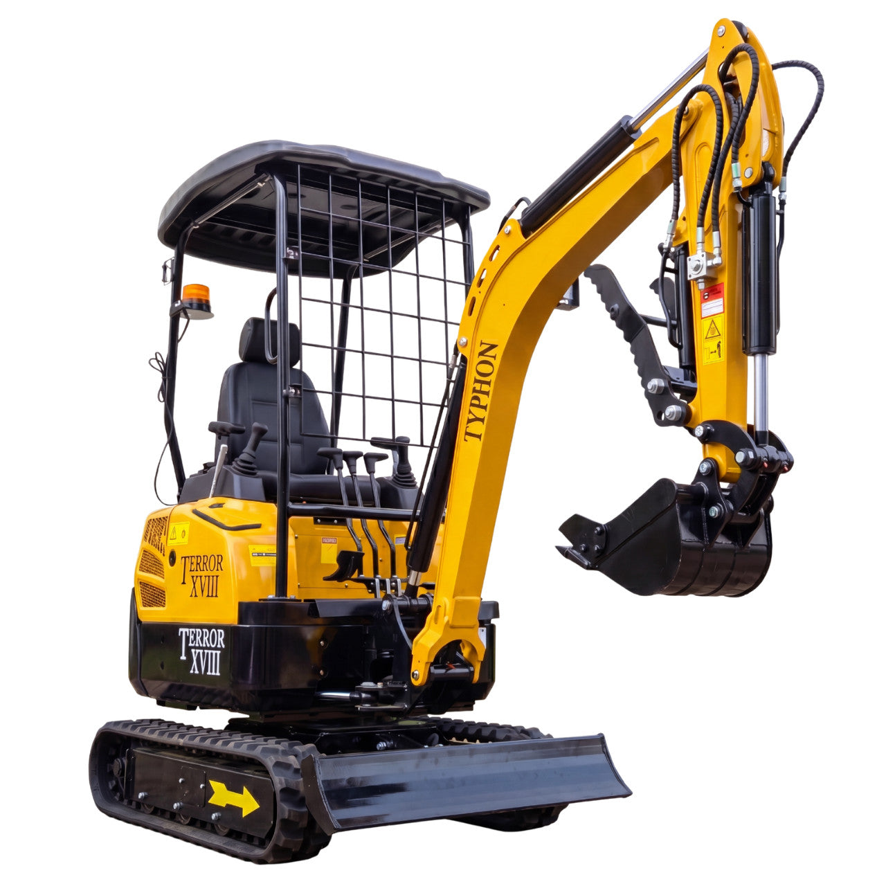 4,000 lbs Terror XVIII Mini Excavator, EPA KUBOTA D902 Engine Micro DIgger USA
