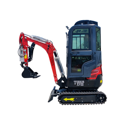 2 Ton TERROR XVIII Mini Excavator, USA KUBOTA D902 Diesel Engine Micro Crawler