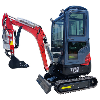2 Ton TERROR XVIII Mini Excavator, USA KUBOTA D902 Diesel Engine Micro Crawler