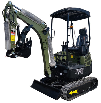KUBOTA D902 Diesel 4,000 lbs TERROR XVIII Mini Hydraulic Excavator USA STOCK