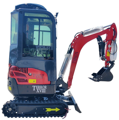 2 Ton TERROR XVIII Mini Excavator, USA KUBOTA D902 Diesel Engine Micro Crawler