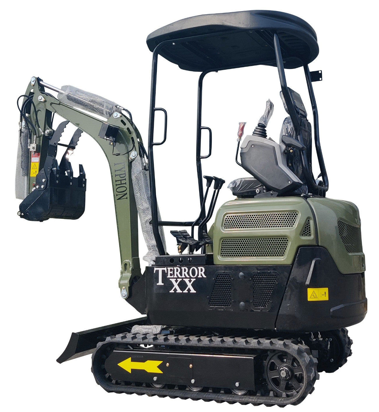 4000 lbs TERROR XX Mini Excavator EPA Kubota D902 Diesel Engine Side Swing New